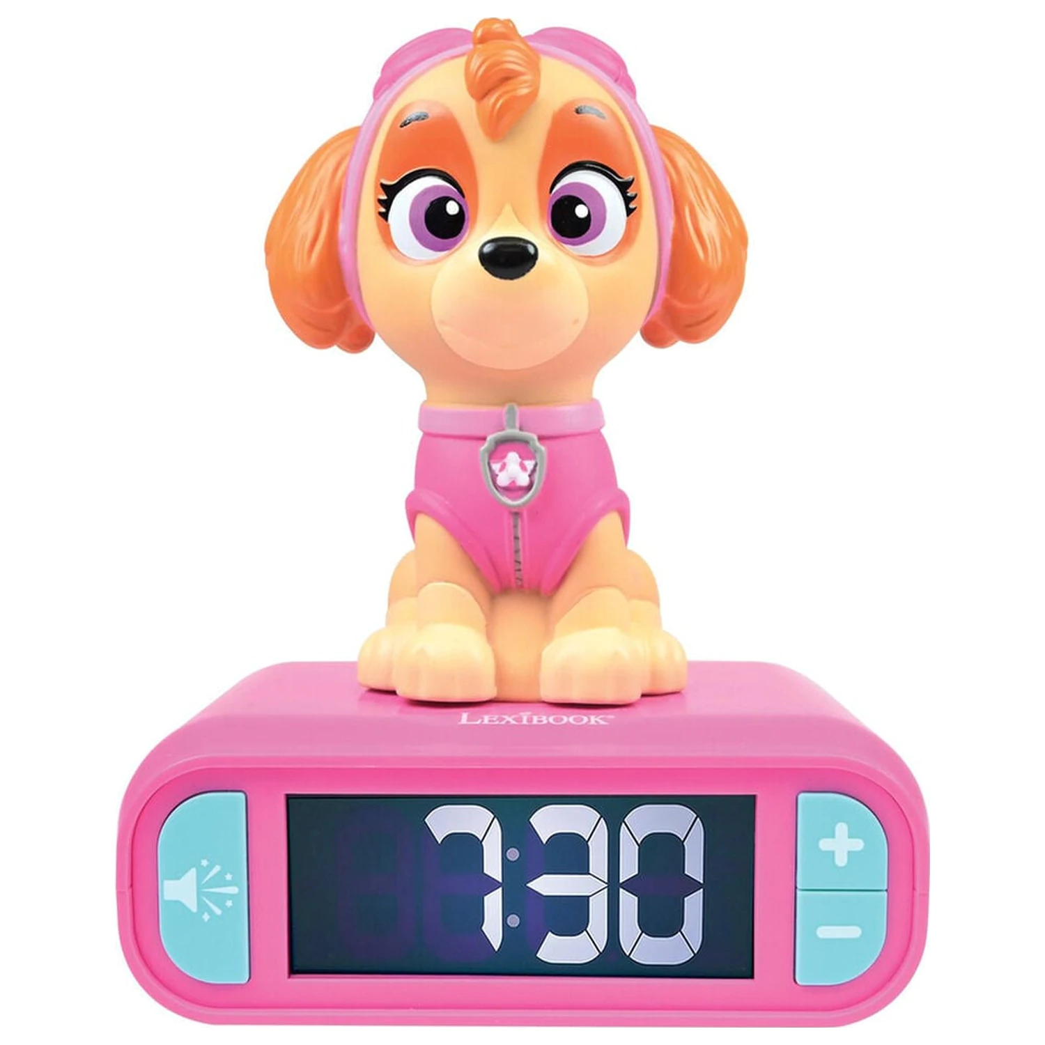 Cyfrowy budzik z lampką nocną 3D Paw Patrol Skye zdjęcie produktu
