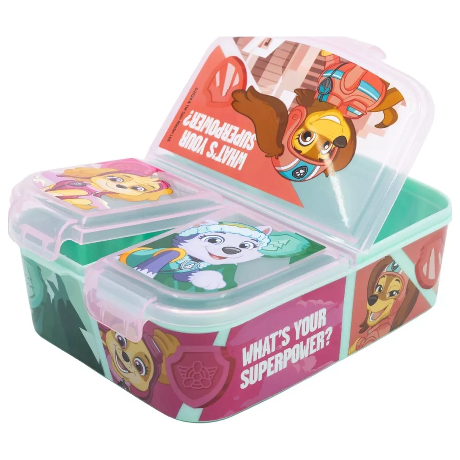 Paw Patrol Superpowers wielokomorowy Lunch Box, Sandwich Box XL zdjęcie produktu