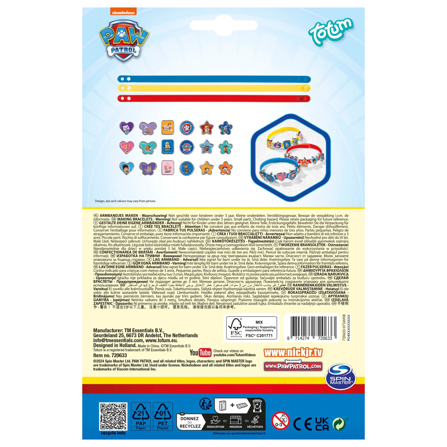 PAW Patrol Team Zestaw do Robienia Bransoletek zdjęcie produktu