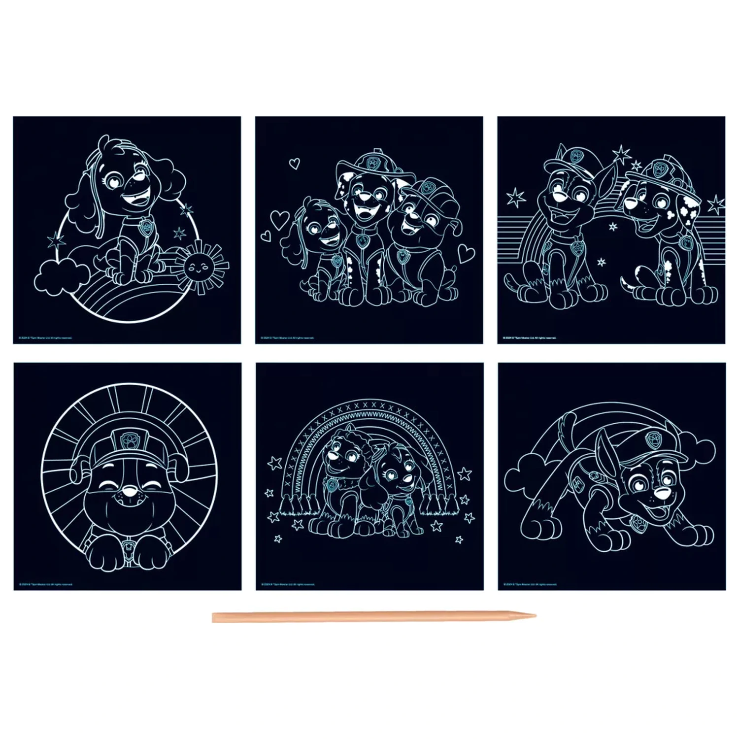 Paw Patrol Team Scratch Art Zestaw zdjęcie produktu