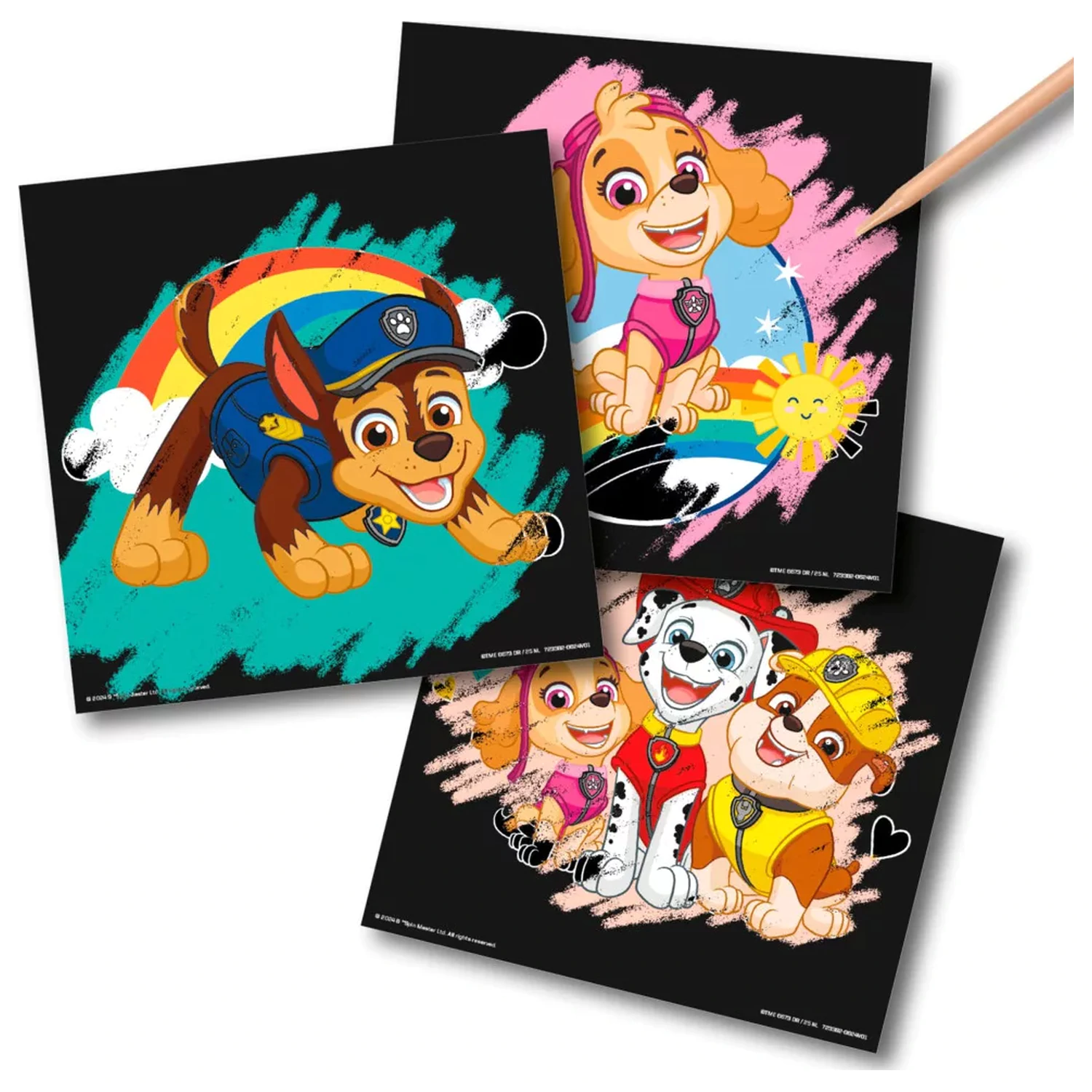 Paw Patrol Team Scratch Art Zestaw zdjęcie produktu