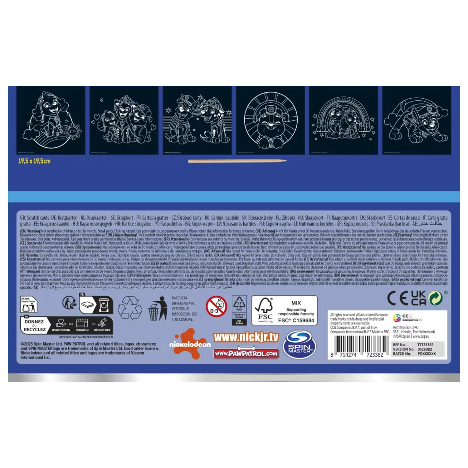 Paw Patrol Team Scratch Art Zestaw zdjęcie produktu