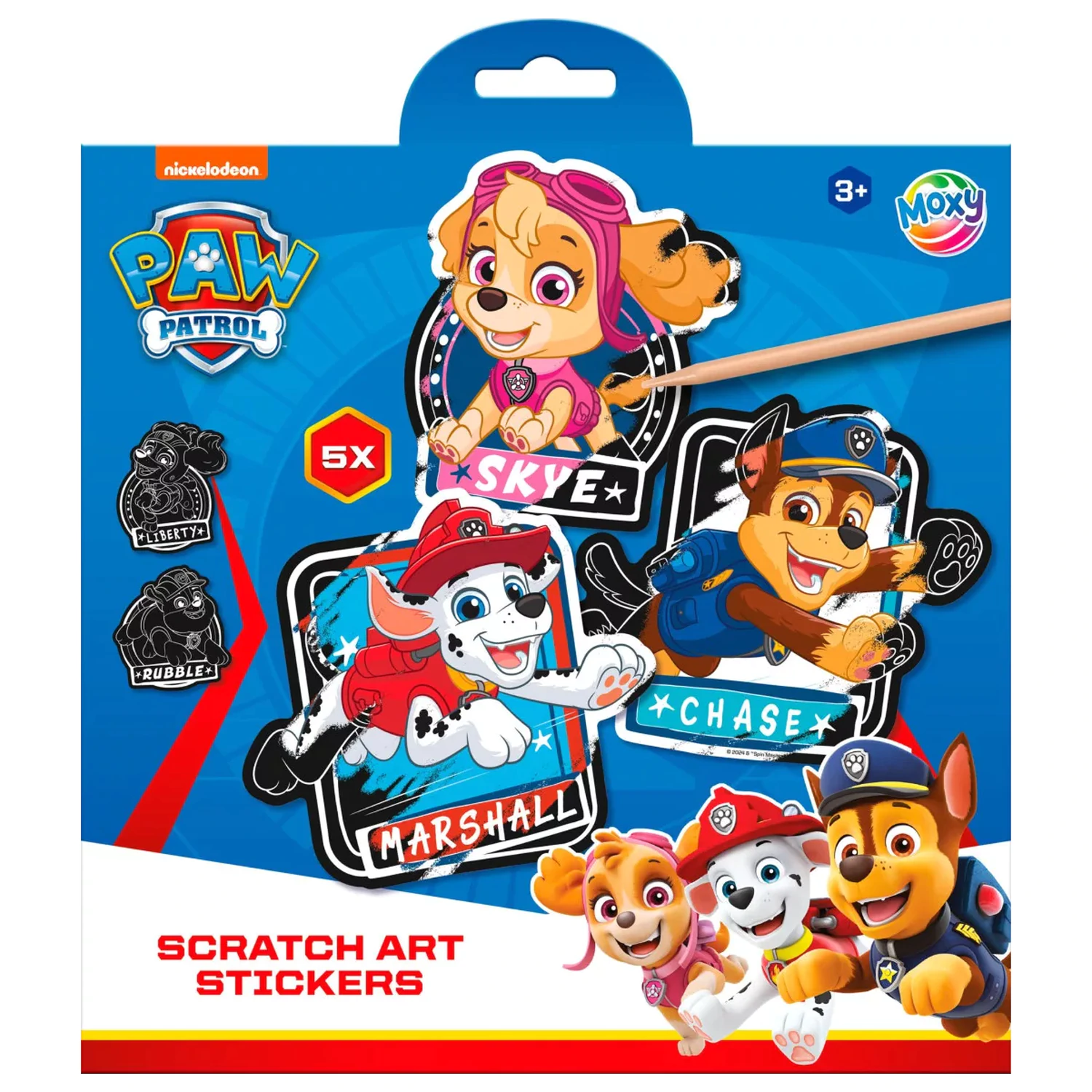 Paw Patrol Team Zestawy Naklejek do Zeskrobywania typu Scratch Art zdjęcie produktu