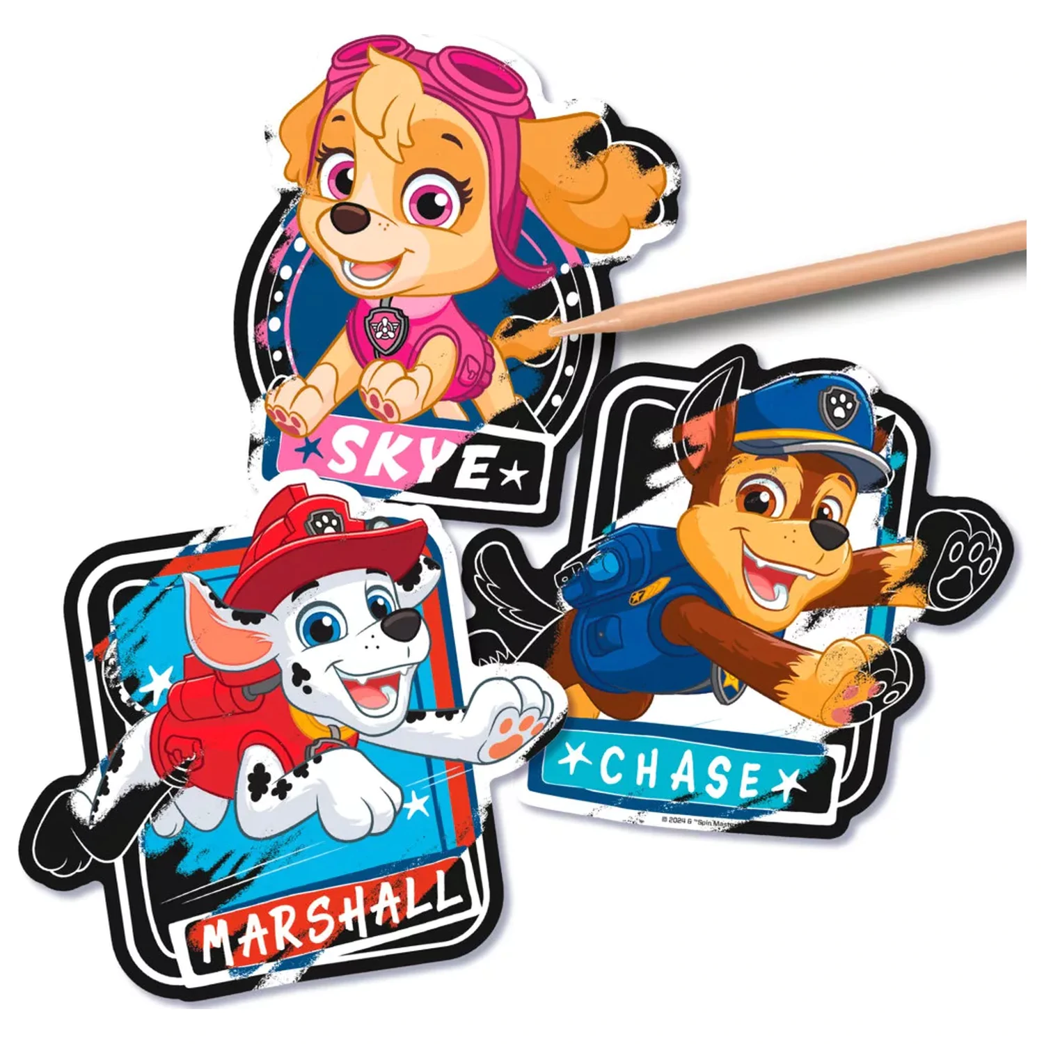 Paw Patrol Team Zestawy Naklejek do Zeskrobywania typu Scratch Art zdjęcie produktu