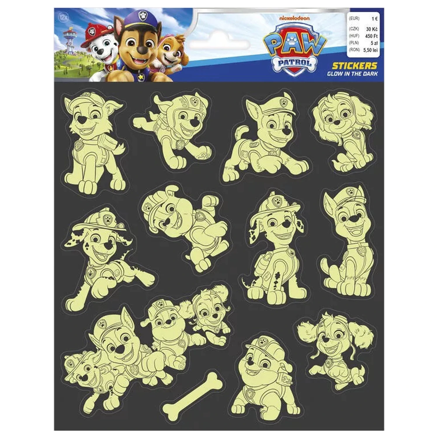 PAW Patrol Team świecąca w ciemności naklejka zdjęcie produktu