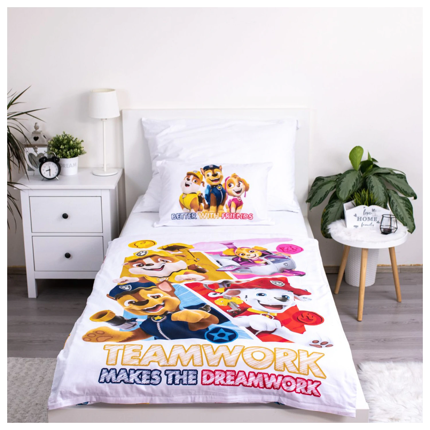 Paw Patrol Teamwork poszwa na kołdrę dla maluchów/przedszkolaków zdjęcie produktu