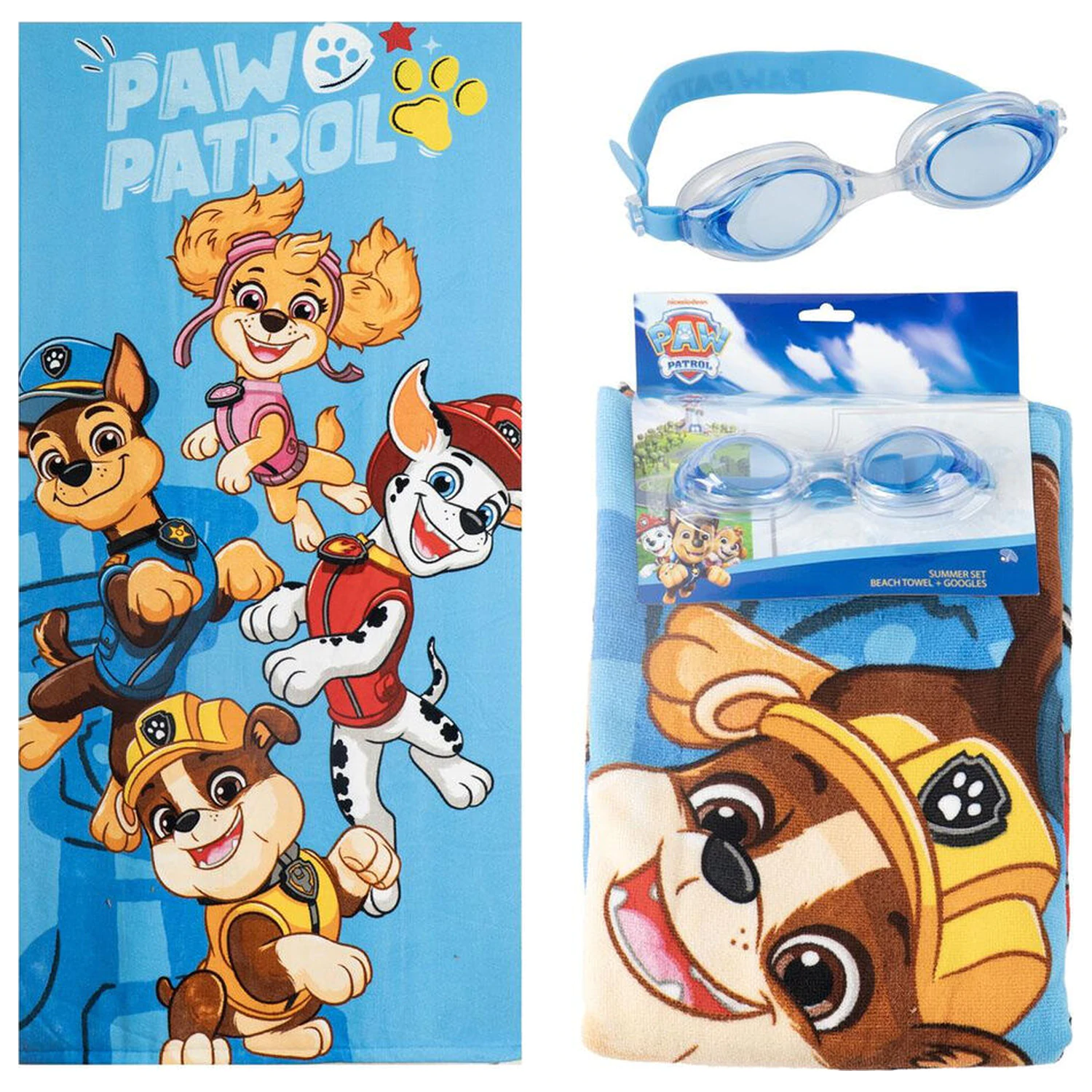 Ręcznik Paw Patrol + zestaw okularów do pływania zdjęcie produktu