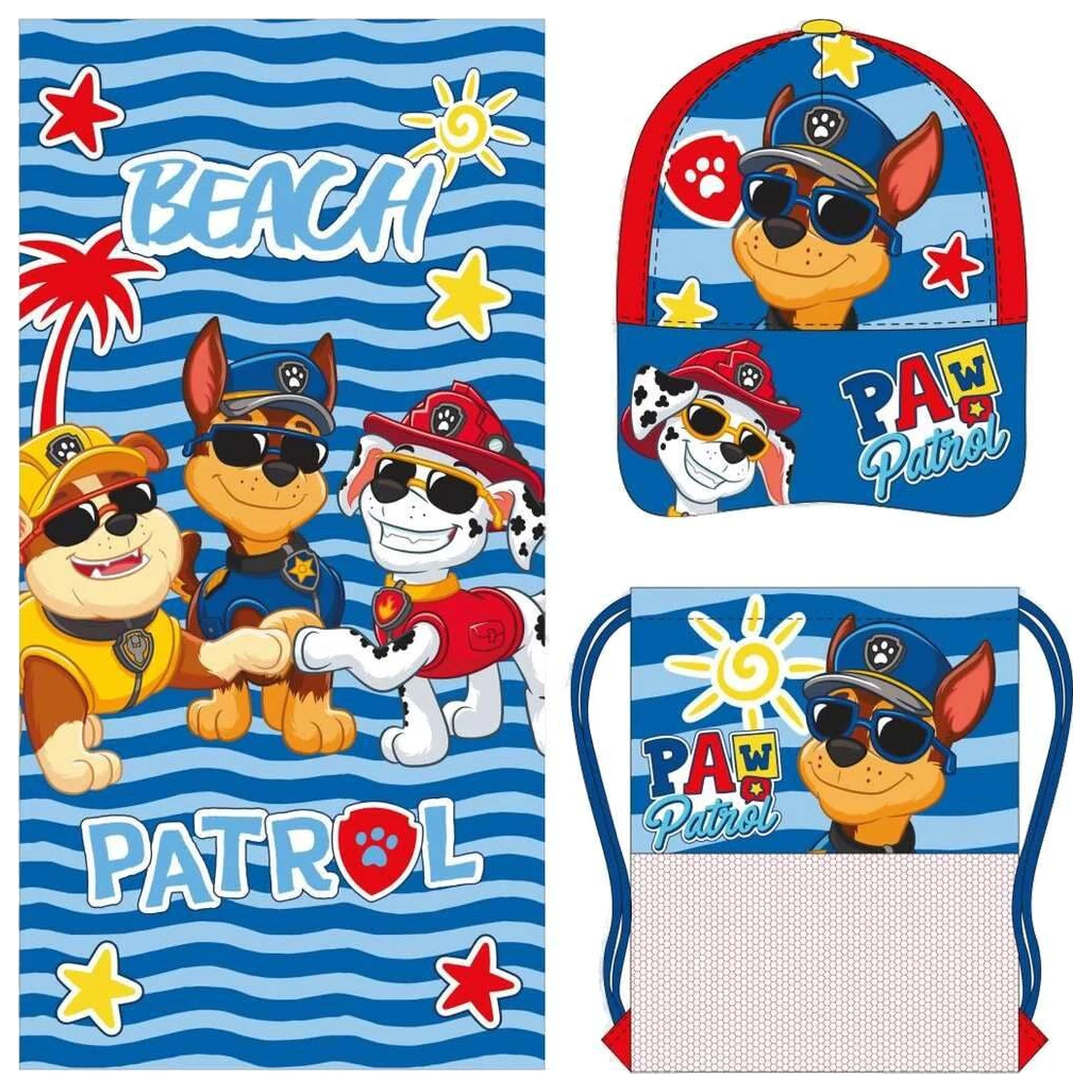 Zestaw Paw Patrol ręcznik, torba i czapka zdjęcie produktu