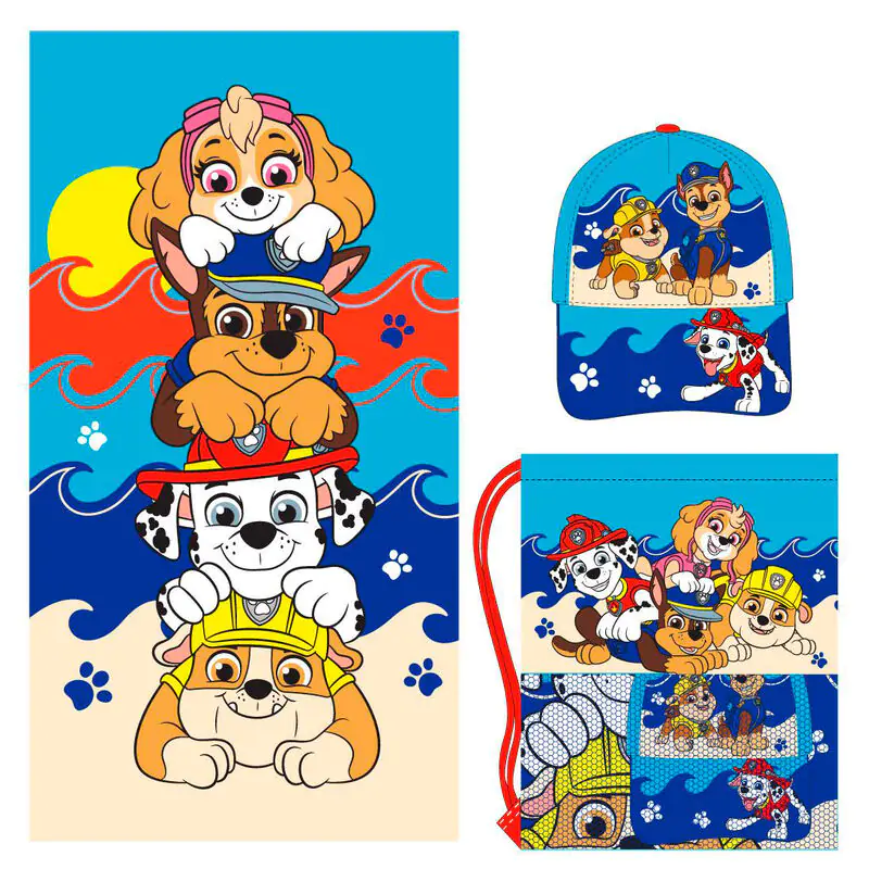 Paw Patrol zestaw ręcznik + torba + czapka zdjęcie produktu