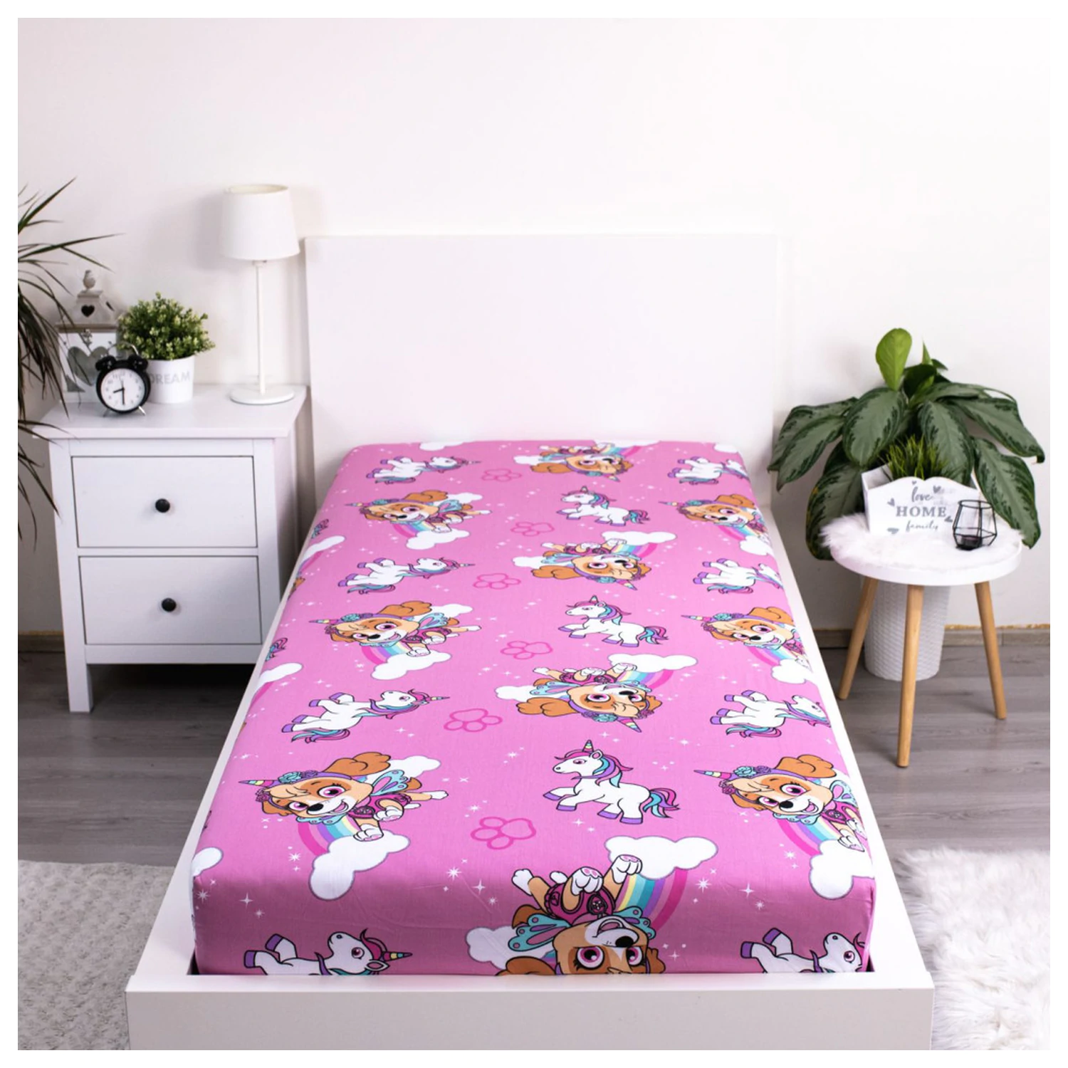Paw Patrol Unicorn Dreams Prześcieradło z Gumką 90x200 cm zdjęcie produktu
