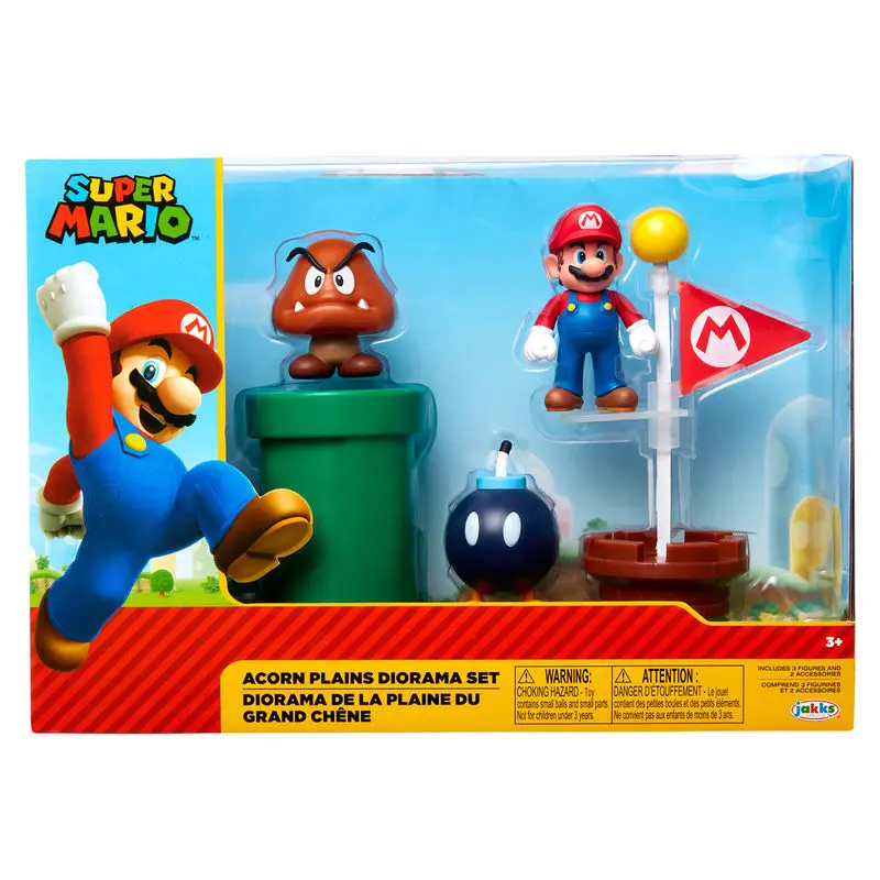 World of Nintendo Super Mario Diorama Set Równina Żołędziowa zdjęcie produktu