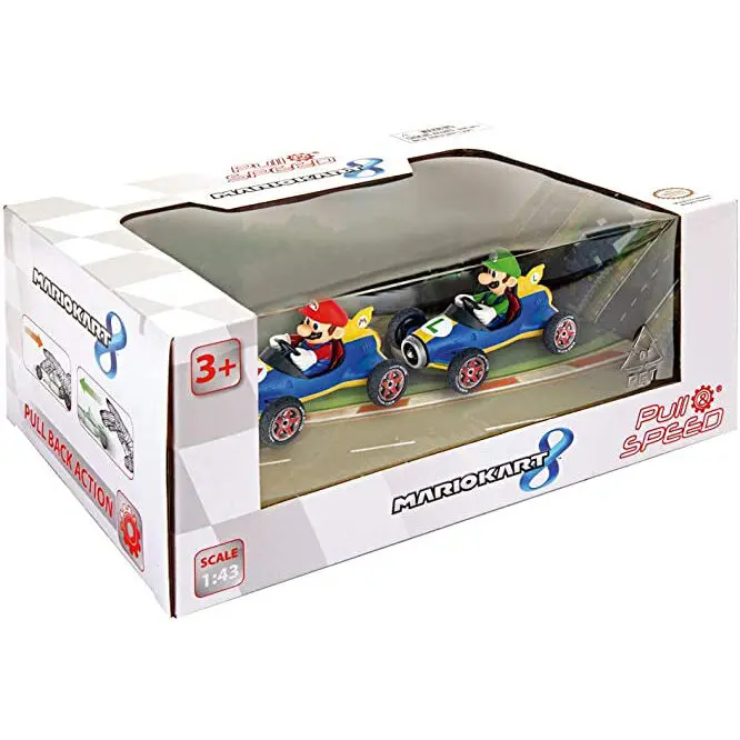 Mario Kart 8 Mario + Luigi zestaw Pull Speed 2 samochodów zdjęcie produktu