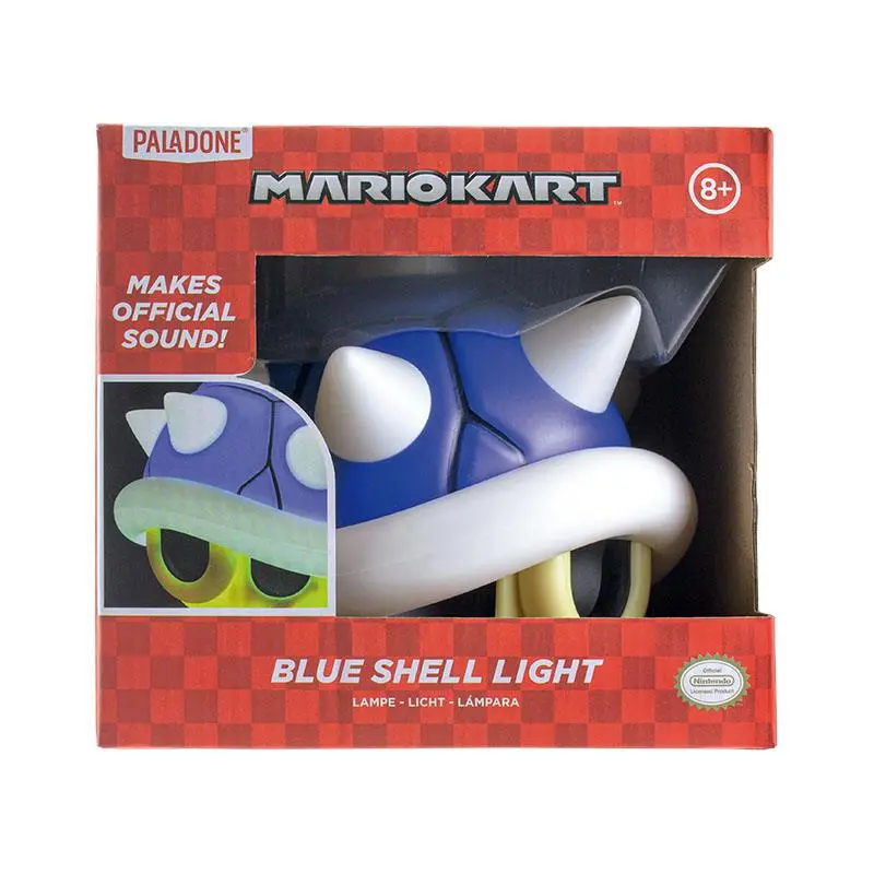 Lampa w Kształcie Pudełka Mario Kart z Dźwiękiem Blue Shell 14 cm zdjęcie produktu