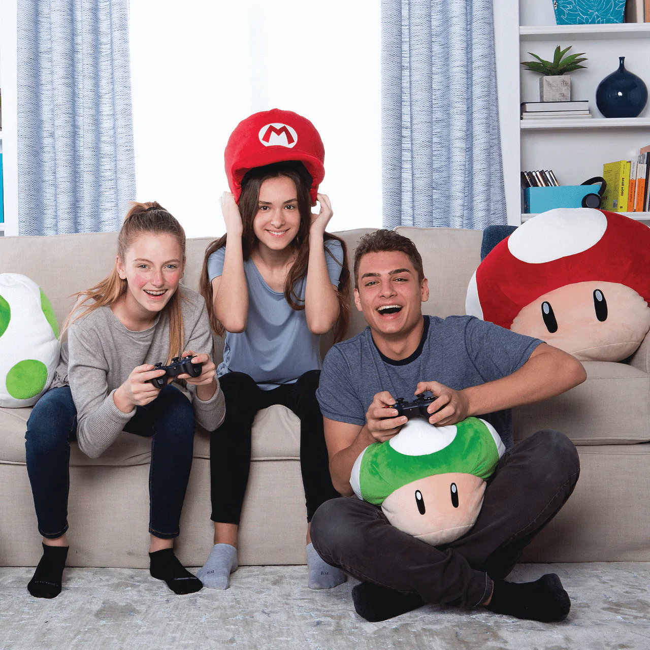 Mario Kart Mocchi-Mocchi Pluszowa Figurka Grzyb 1-Up 36 cm zdjęcie produktu