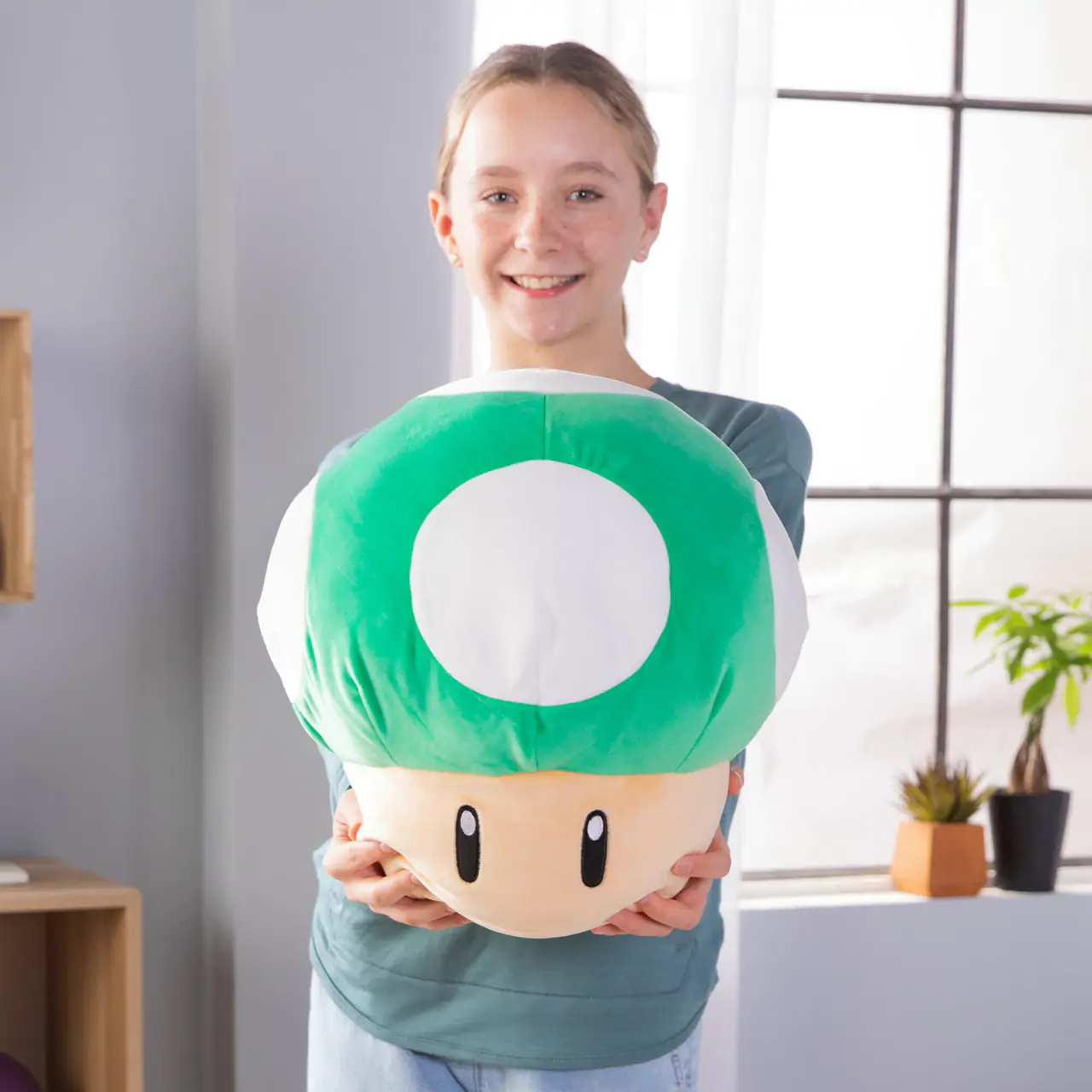 Mario Kart Mocchi-Mocchi Pluszowa Figurka Grzyb 1-Up 36 cm zdjęcie produktu