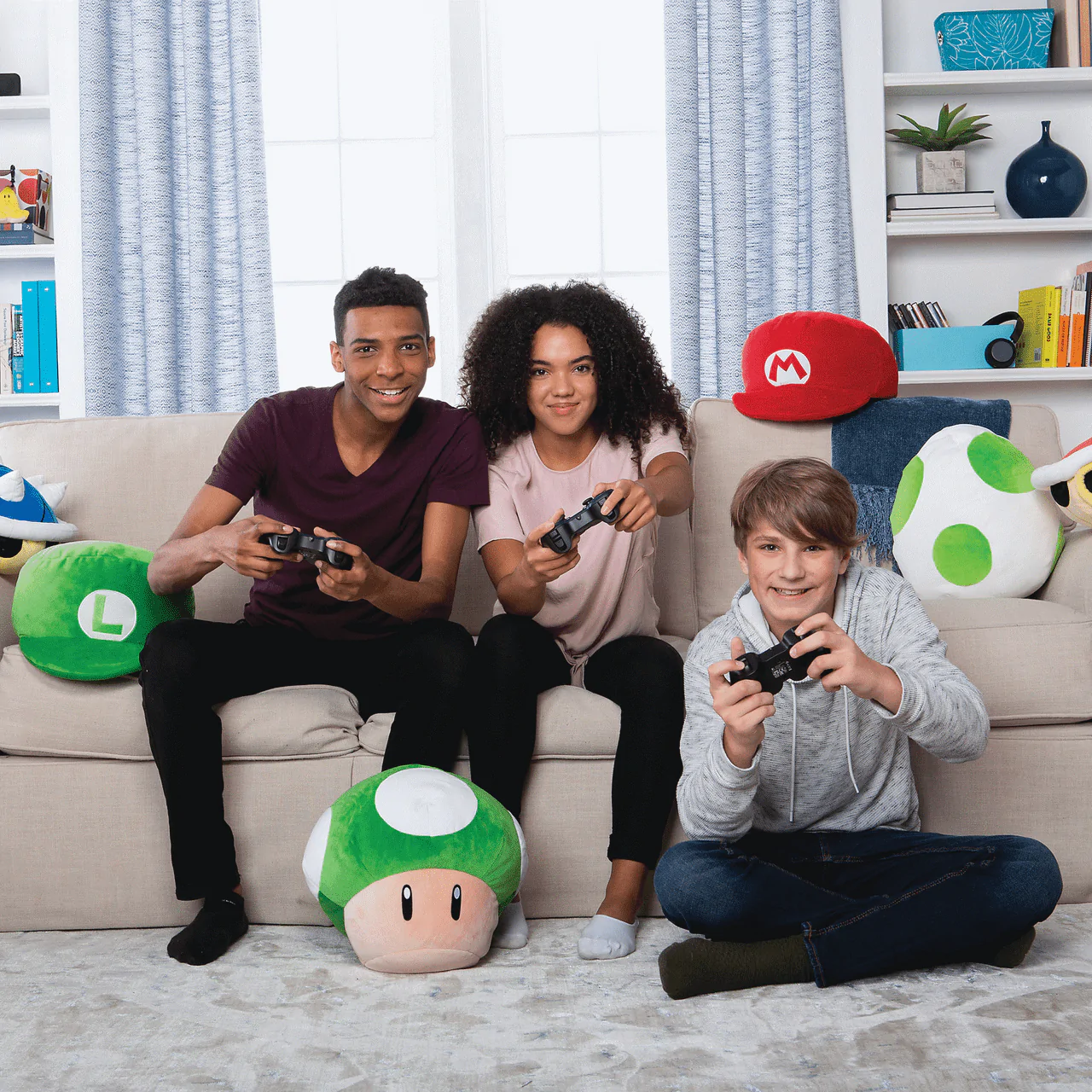 Mario Kart Mocchi-Mocchi Pluszowa Figurka Grzyb 1-Up 36 cm zdjęcie produktu