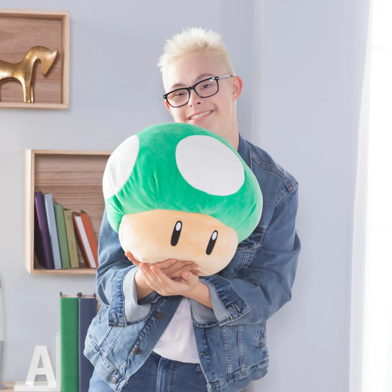 Mario Kart Mocchi-Mocchi Pluszowa Figurka Grzyb 1-Up 36 cm zdjęcie produktu