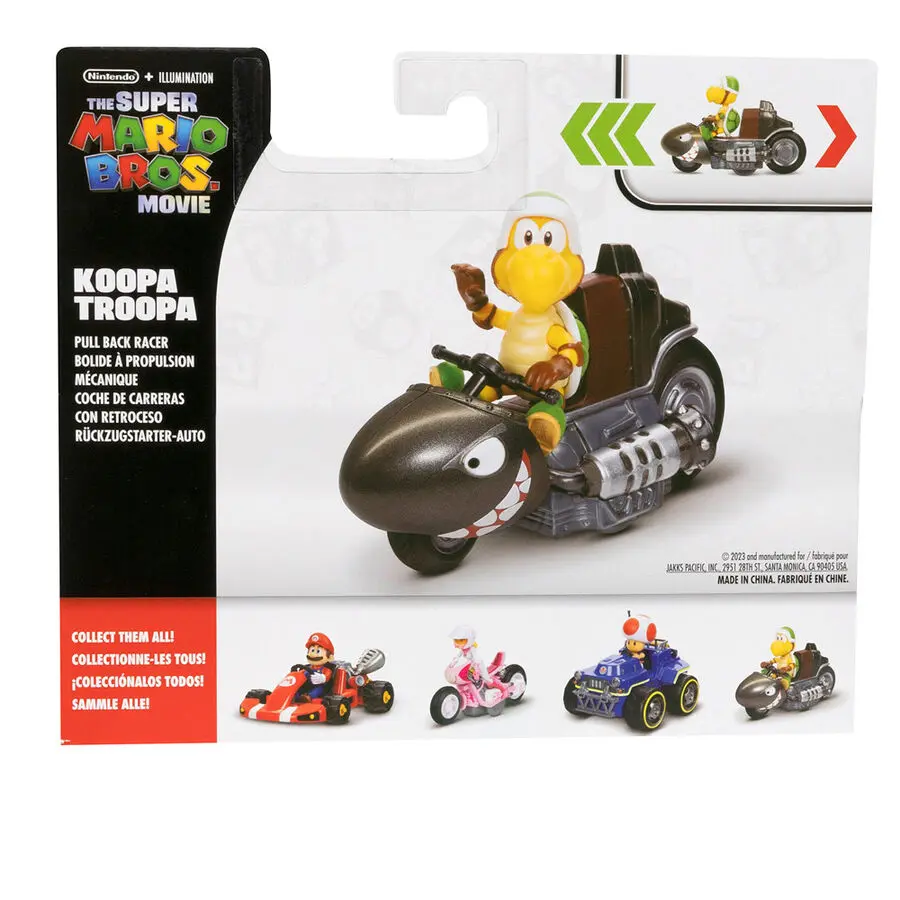 Mario Kart The Movie Koopa Troopa Kart Figurka Karta 6 cm zdjęcie produktu