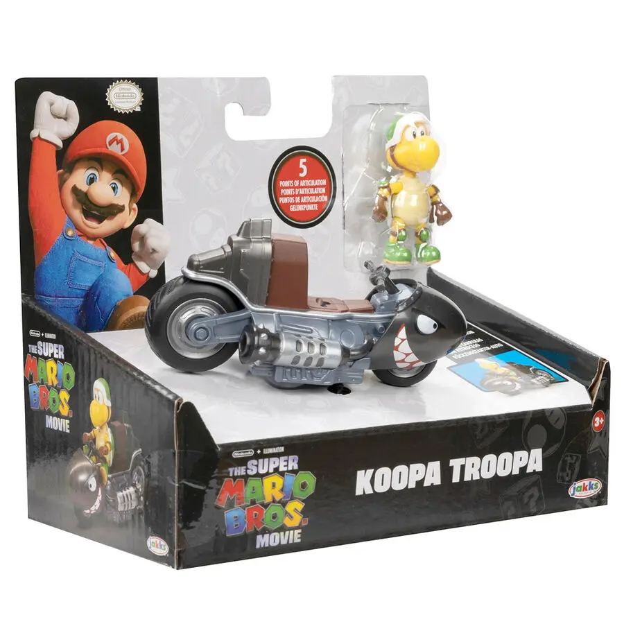 Mario Kart The Movie Koopa Troopa Kart Figurka Karta 6 cm zdjęcie produktu