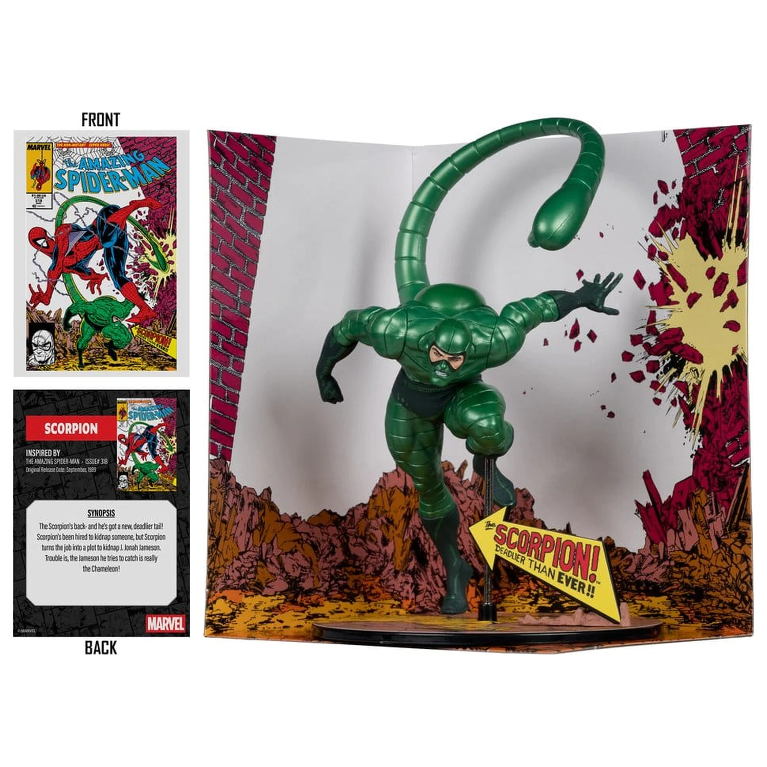 Marvel PVC Statuetka 1/10 Scorpion (Metallic) (The Amazing Spider-Man #318) (Gold Label) 18 cm zdjęcie produktu