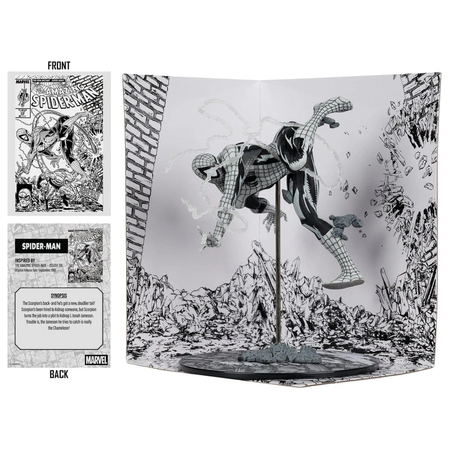 Marvel PVC Statuetka 1/10 Spider-Man (Line Art) (The Amazing Spider-Man #318) (Gold Label) 17 cm zdjęcie produktu