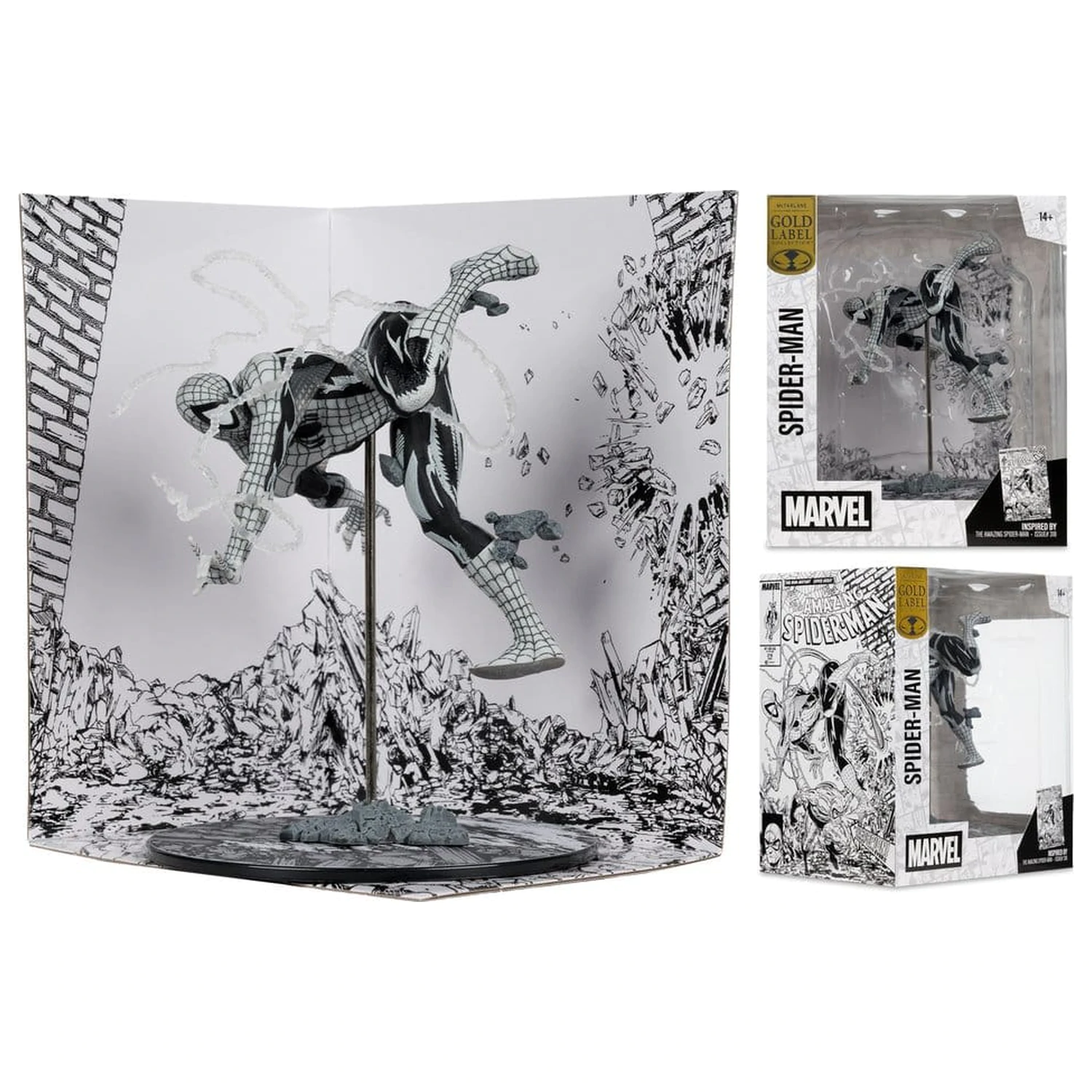 Marvel PVC Statuetka 1/10 Spider-Man (Line Art) (The Amazing Spider-Man #318) (Gold Label) 17 cm zdjęcie produktu
