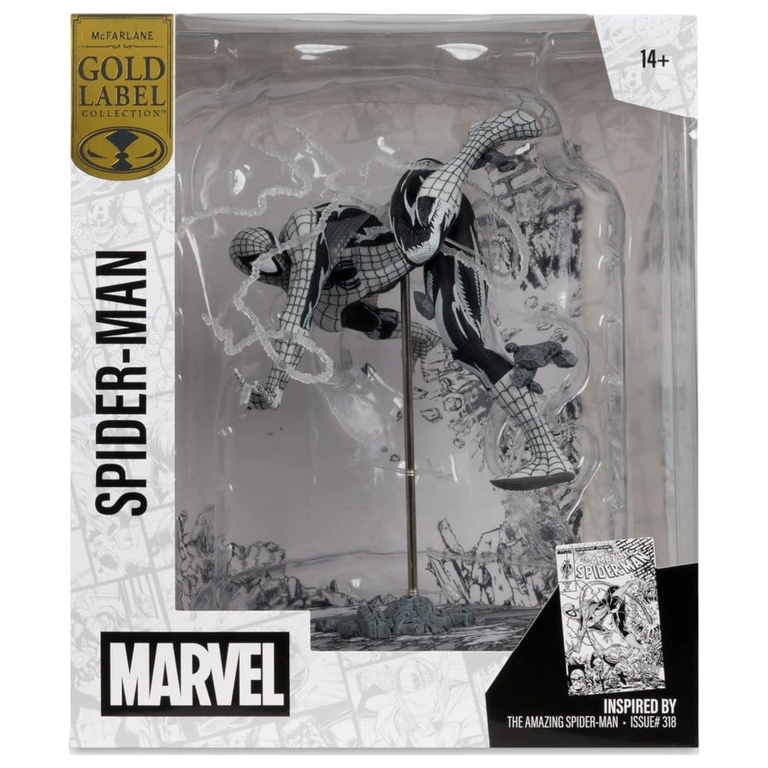 Marvel PVC Statuetka 1/10 Spider-Man (Line Art) (The Amazing Spider-Man #318) (Gold Label) 17 cm zdjęcie produktu