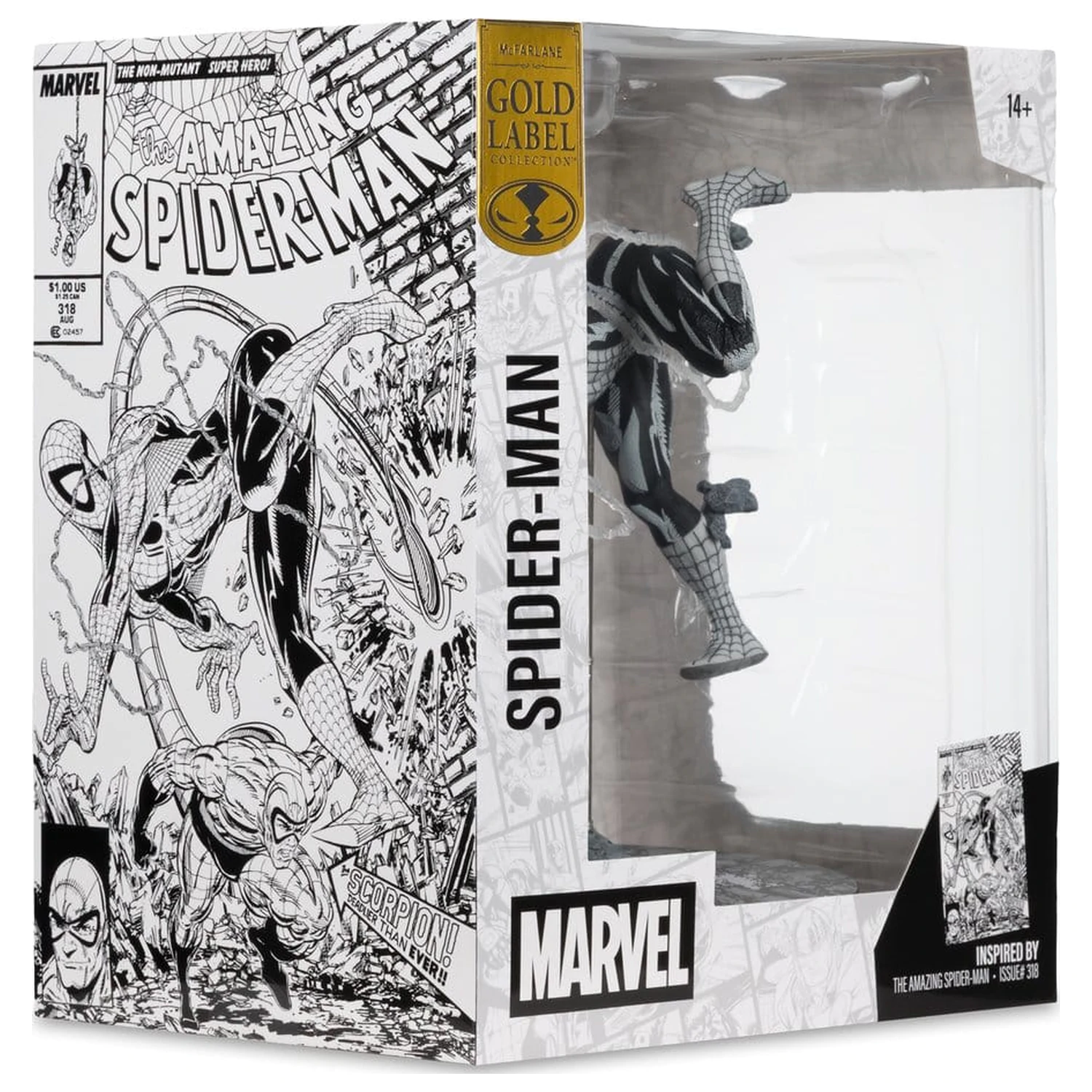 Marvel PVC Statuetka 1/10 Spider-Man (Line Art) (The Amazing Spider-Man #318) (Gold Label) 17 cm zdjęcie produktu