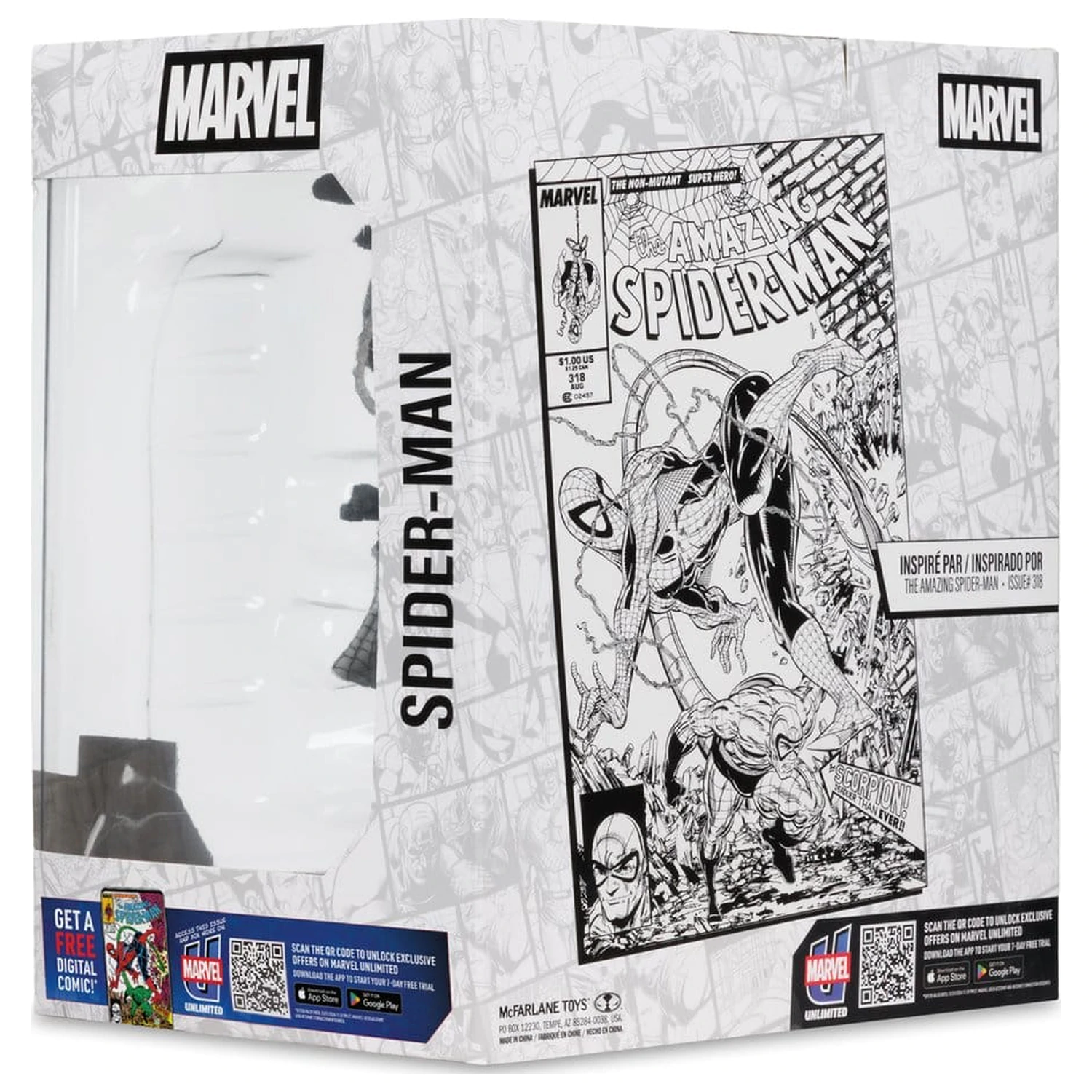 Marvel PVC Statuetka 1/10 Spider-Man (Line Art) (The Amazing Spider-Man #318) (Gold Label) 17 cm zdjęcie produktu