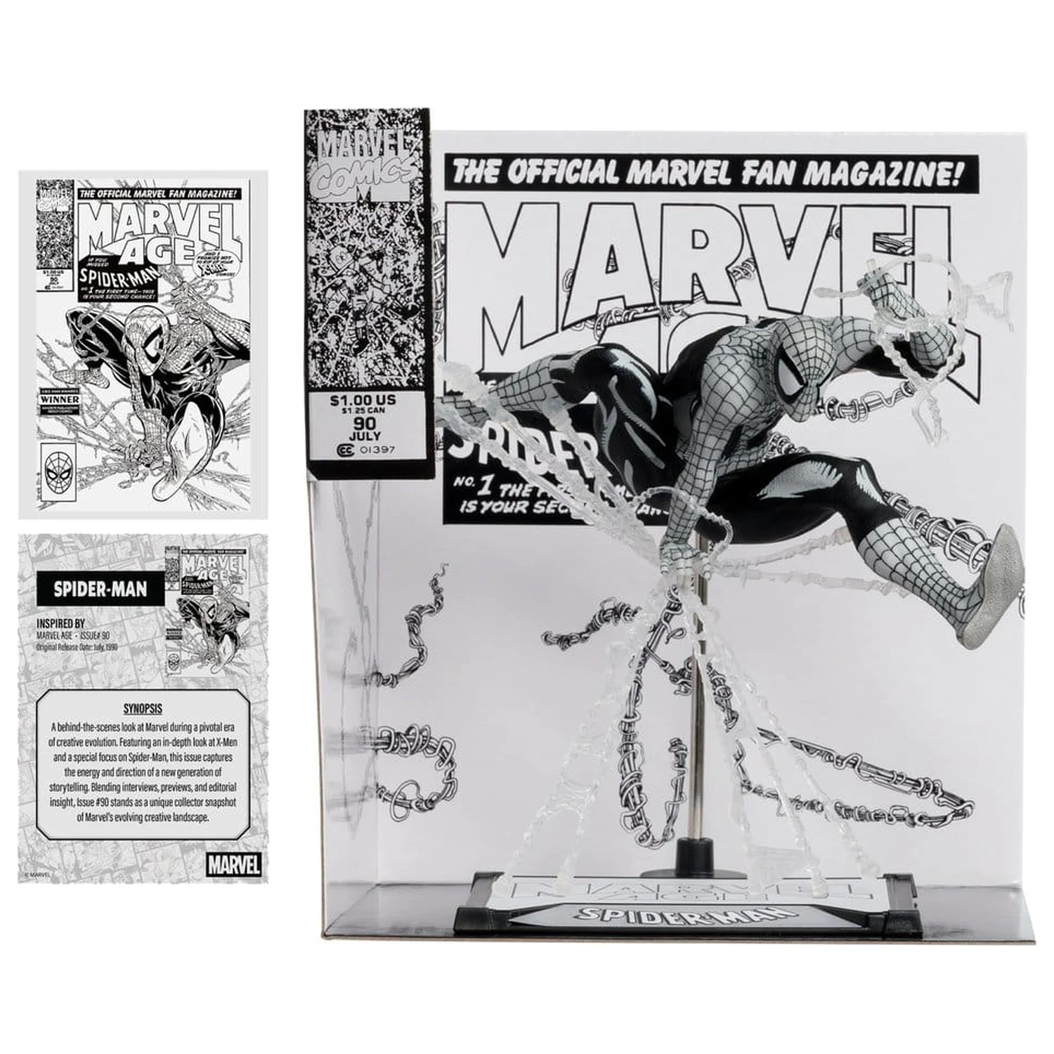 Marvel PVC Statua 1/10 Spider-Man (Marvel Age #90) (Line Art) 18 cm zdjęcie produktu