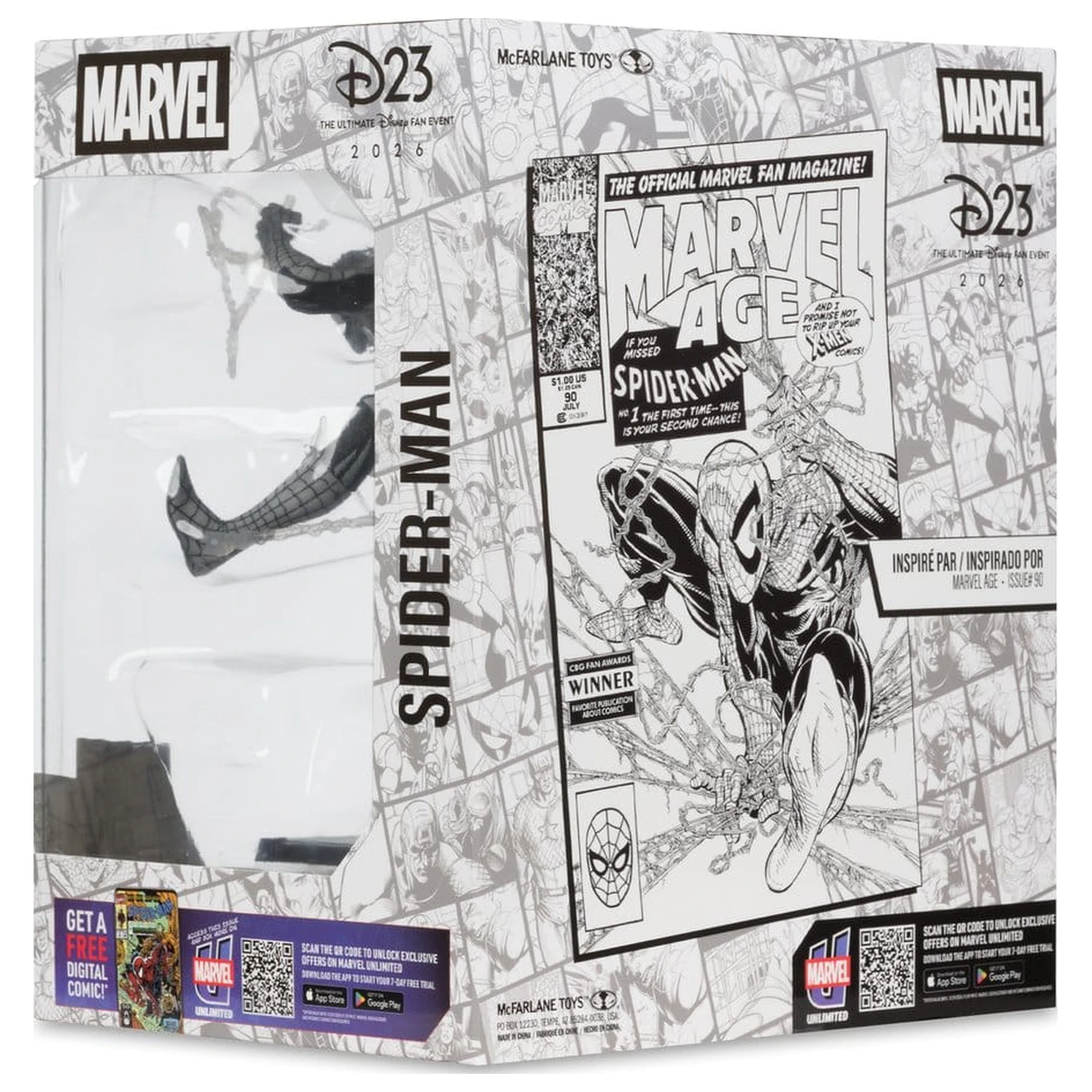 Marvel PVC Statua 1/10 Spider-Man (Marvel Age #90) (Line Art) 18 cm zdjęcie produktu