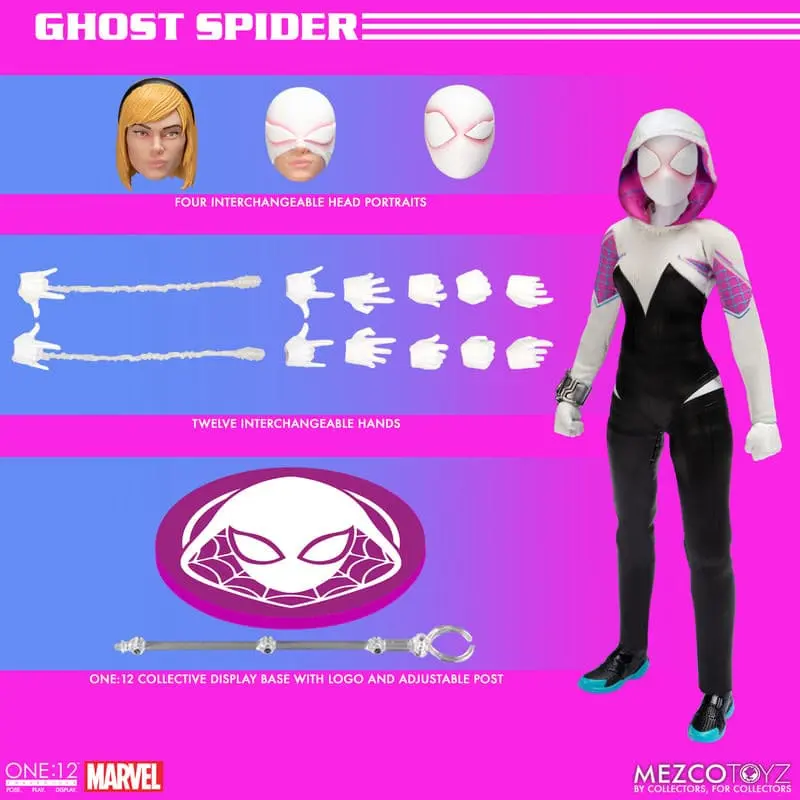 Marvel Figurka Akcji 1/12 Ghost-Spider z Ziemi-65 16 cm zdjęcie produktu