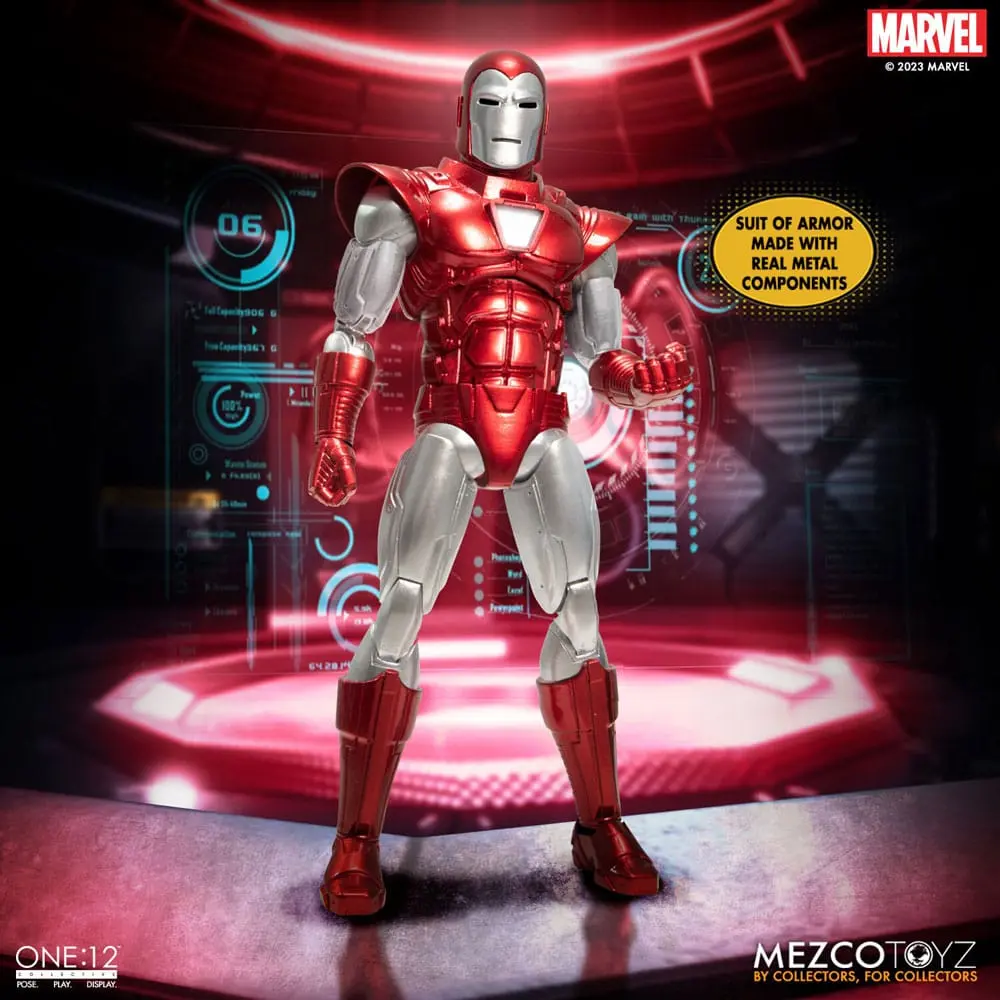 Figurka Marvel Action 1/12 Iron Man (Silver Centurion Edition) 16 cm zdjęcie produktu