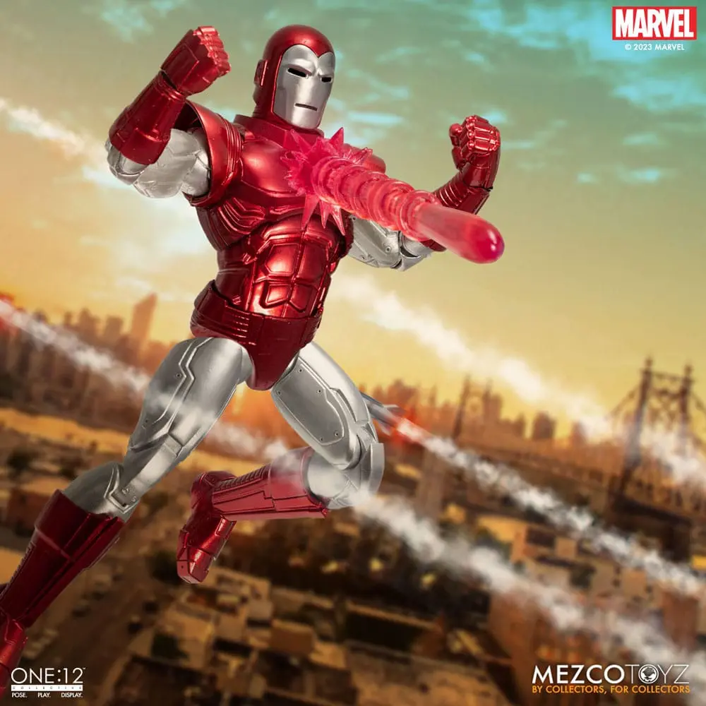 Figurka Marvel Action 1/12 Iron Man (Silver Centurion Edition) 16 cm zdjęcie produktu