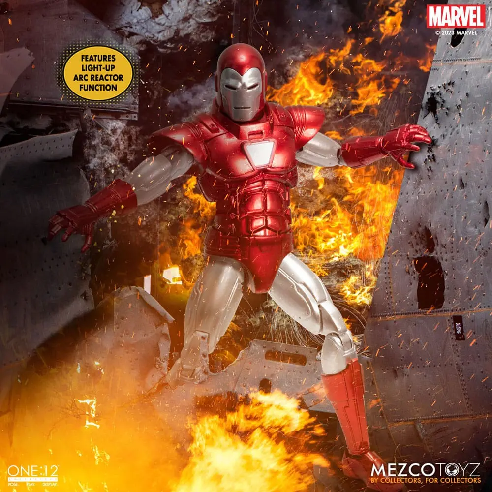 Figurka Marvel Action 1/12 Iron Man (Silver Centurion Edition) 16 cm zdjęcie produktu