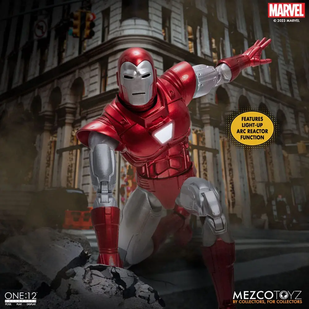 Figurka Marvel Action 1/12 Iron Man (Silver Centurion Edition) 16 cm zdjęcie produktu