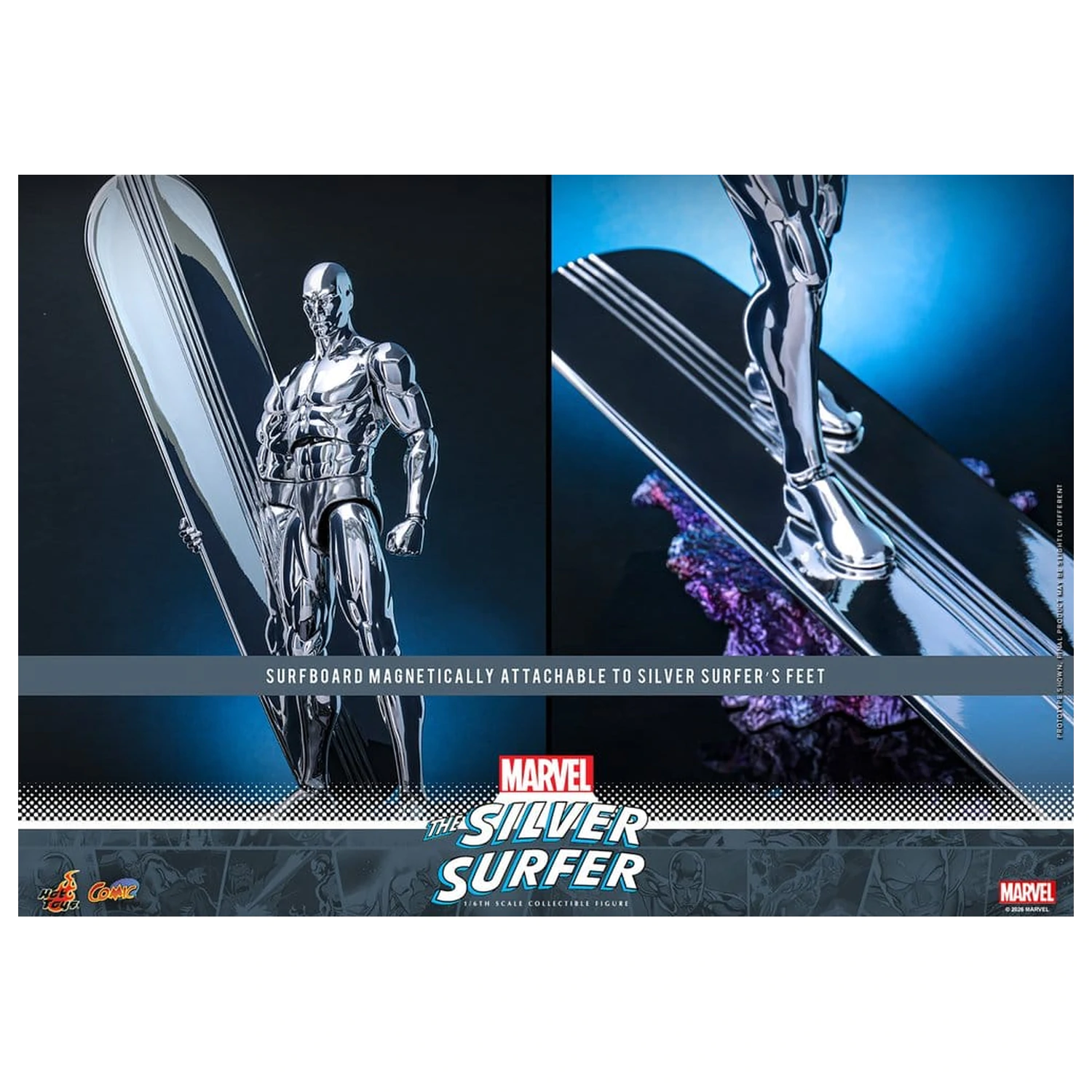 Marvel figurka Silver Surfer w skali 1/6, 32 cm zdjęcie produktu