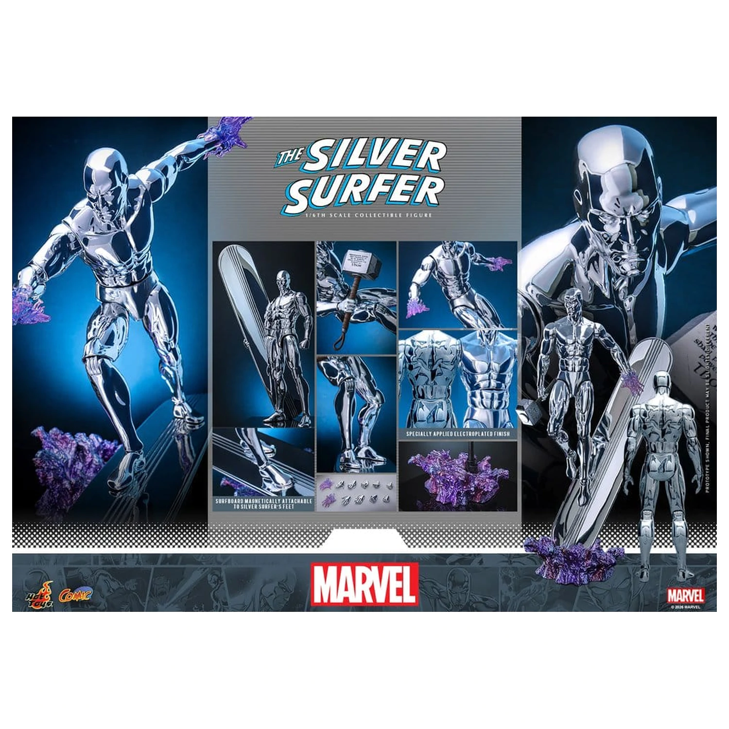 Marvel figurka Silver Surfer w skali 1/6, 32 cm zdjęcie produktu