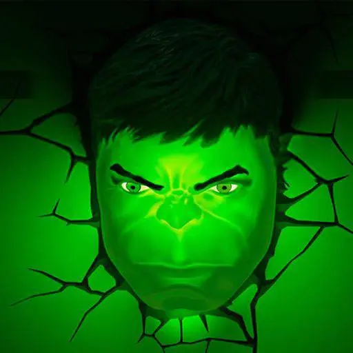 Marvel 3D LED Lampa Hulk Face 3D zdjęcie produktu