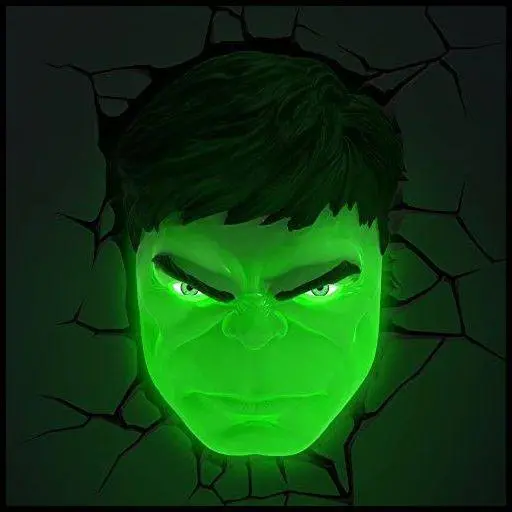 Marvel 3D LED Lampa Hulk Face 3D zdjęcie produktu