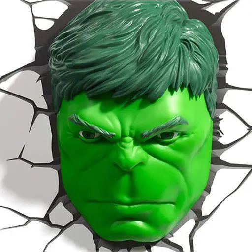 Marvel 3D LED Lampa Hulk Face 3D zdjęcie produktu