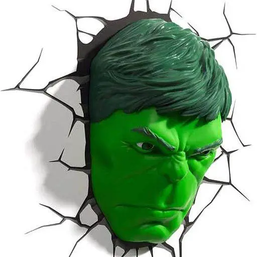 Marvel 3D LED Lampa Hulk Face 3D zdjęcie produktu