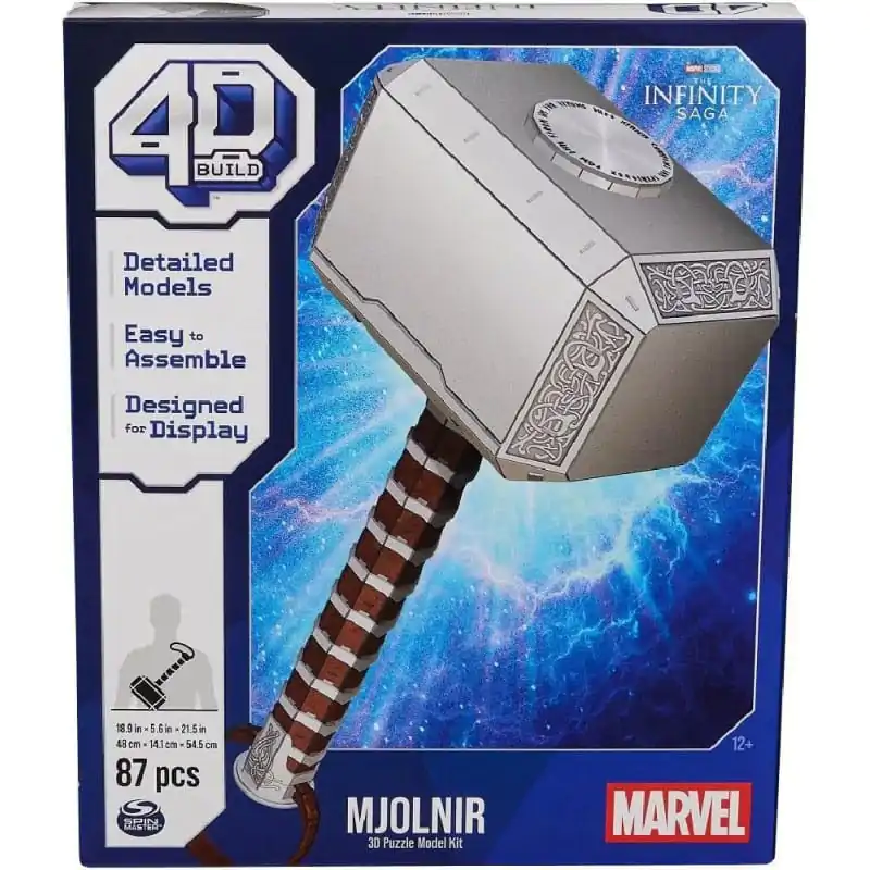 Marvel 4D Build - Thor Mjolnir Hammer Puzzle 3D zdjęcie produktu