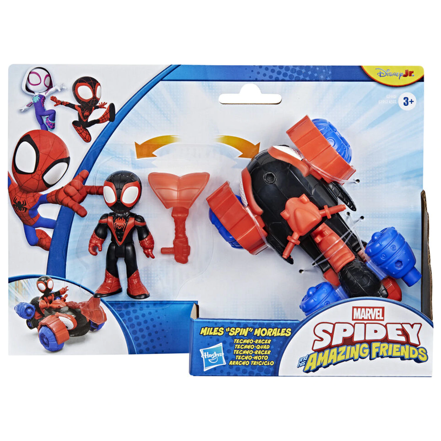 Marvel And His Awesome Friends Spidey Miles Morales figurka i pojazd zdjęcie produktu