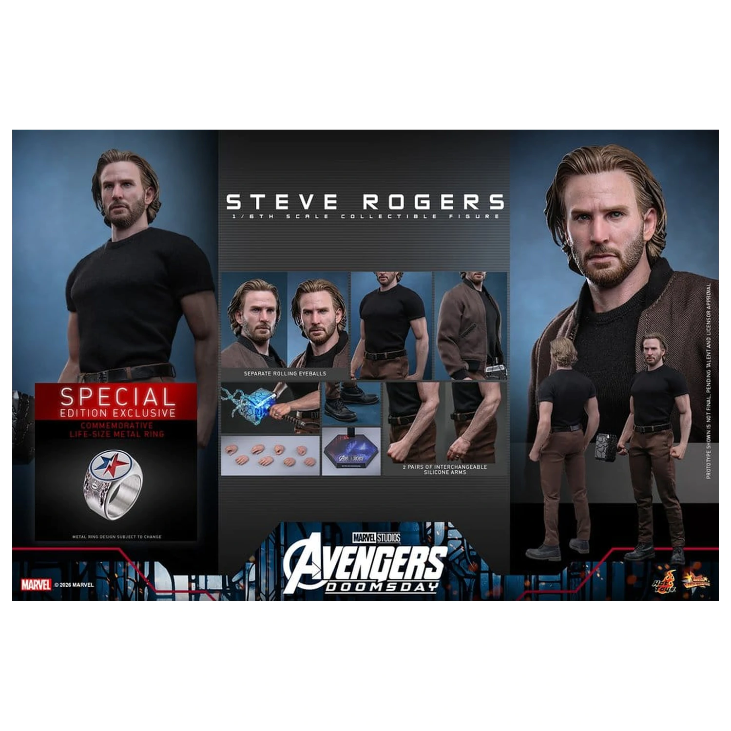 Marvel Avengers: Doomsday Movie Masterpiece Figurka Kolekcjonerska 1/6 Steve Rogers (Deluxe Version) 31 cm zdjęcie produktu