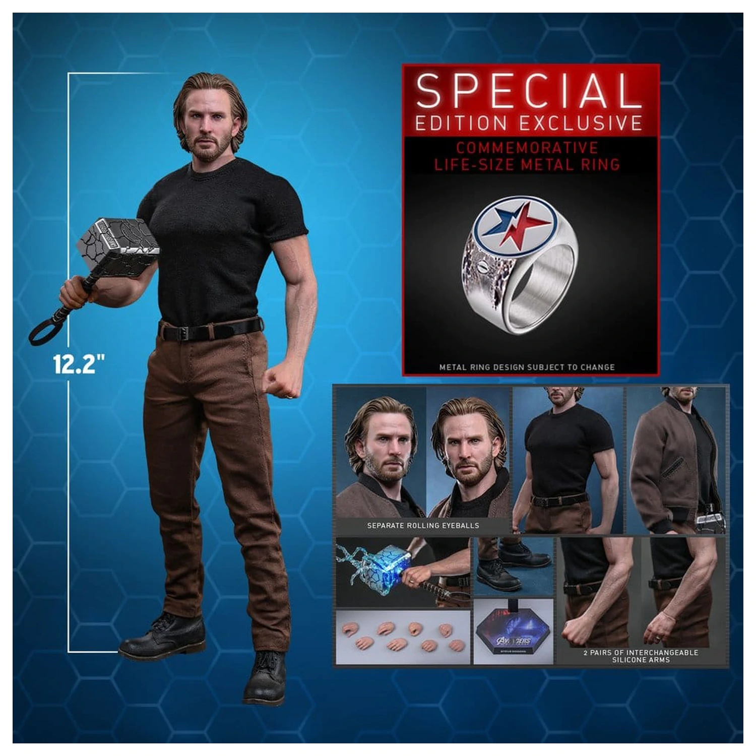 Marvel Avengers: Doomsday Movie Masterpiece Figurka Kolekcjonerska 1/6 Steve Rogers (Deluxe Version) 31 cm zdjęcie produktu