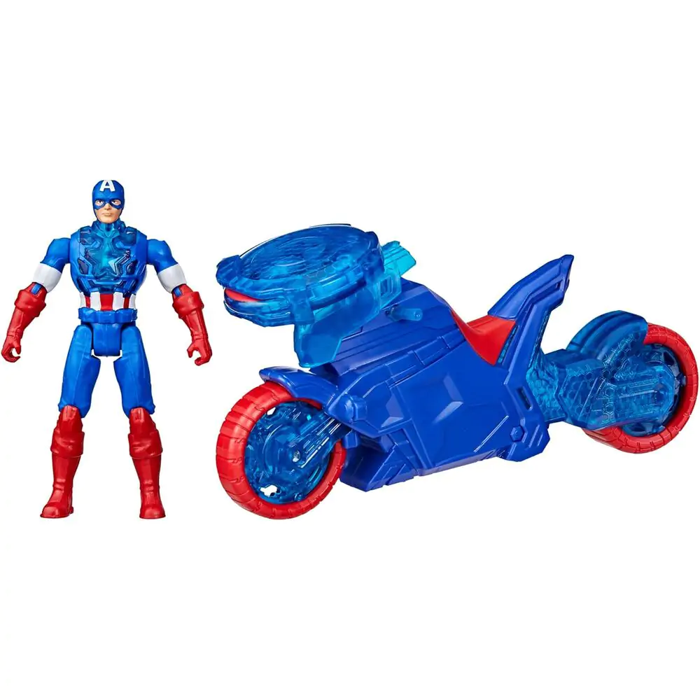 Marvel Avengers Motocykl Rzucający Tarczą + figurka Captain America zdjęcie produktu