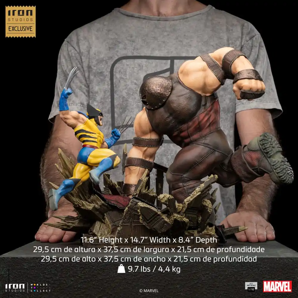 Marvel BDS Art Scale Statua 1/10 Wolverine kontra Juggernaut heo EU Exclusive 30 cm zdjęcie produktu