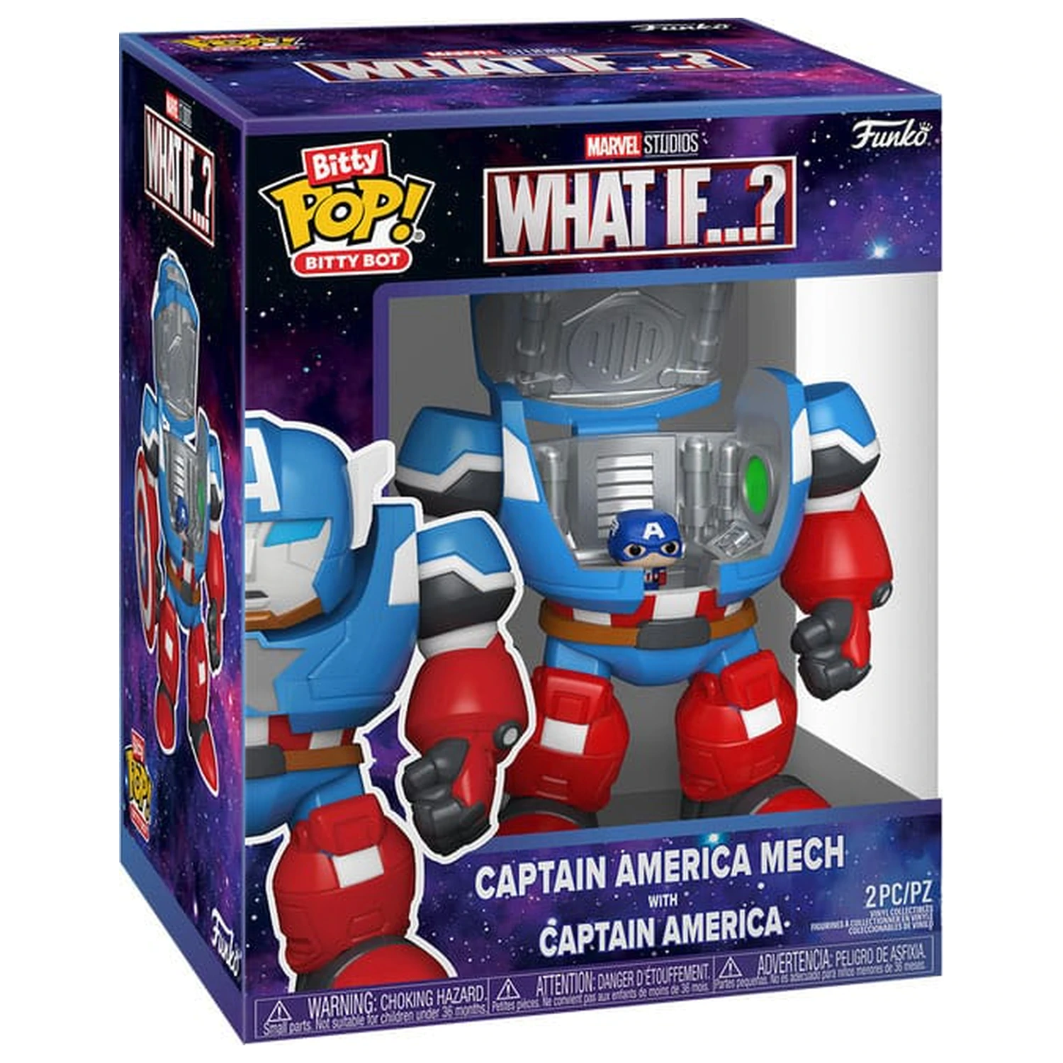 Marvel Bitty Funko POP! Bots figurka WI- CA Mech z czapką 11,7 cm zdjęcie produktu