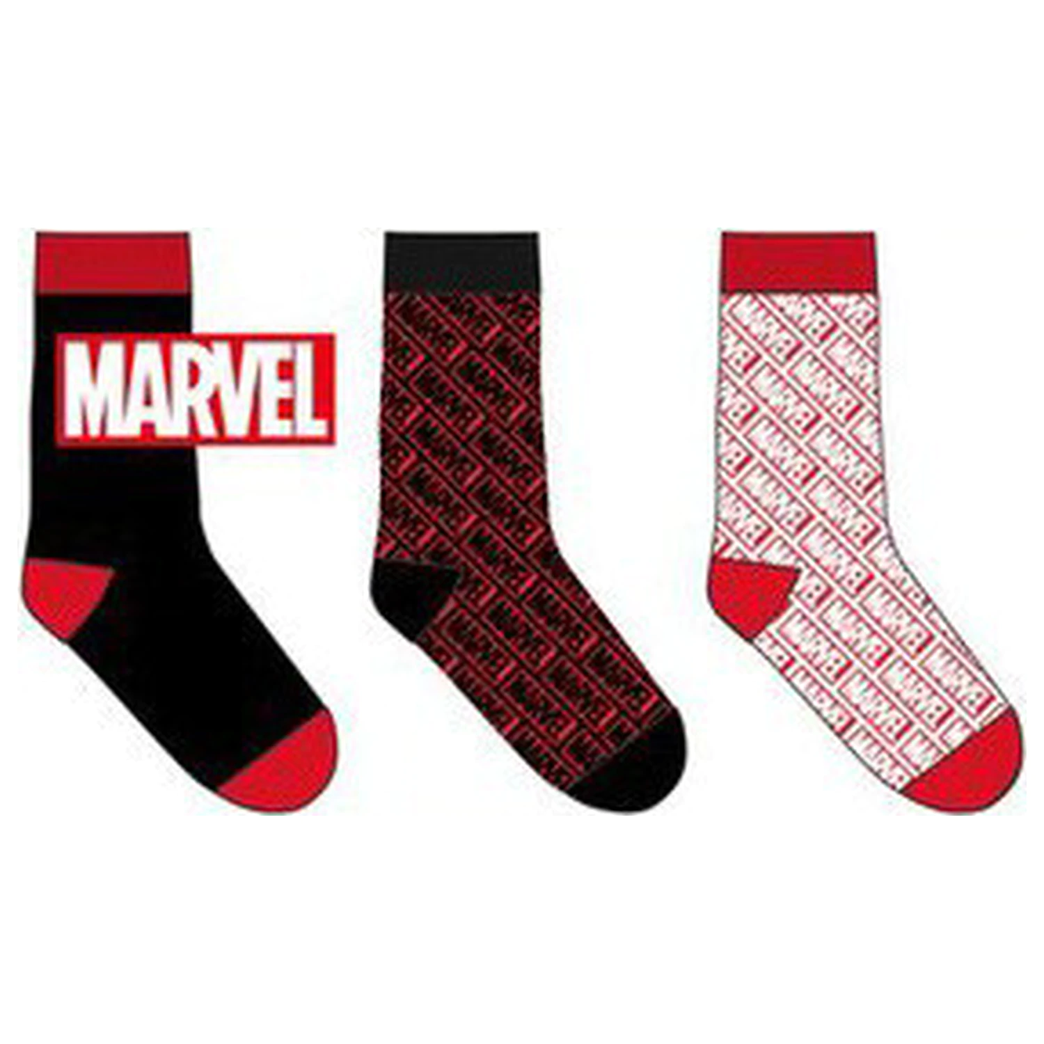 Marvel Czarne Skarpety Męskie 43/46 zdjęcie produktu